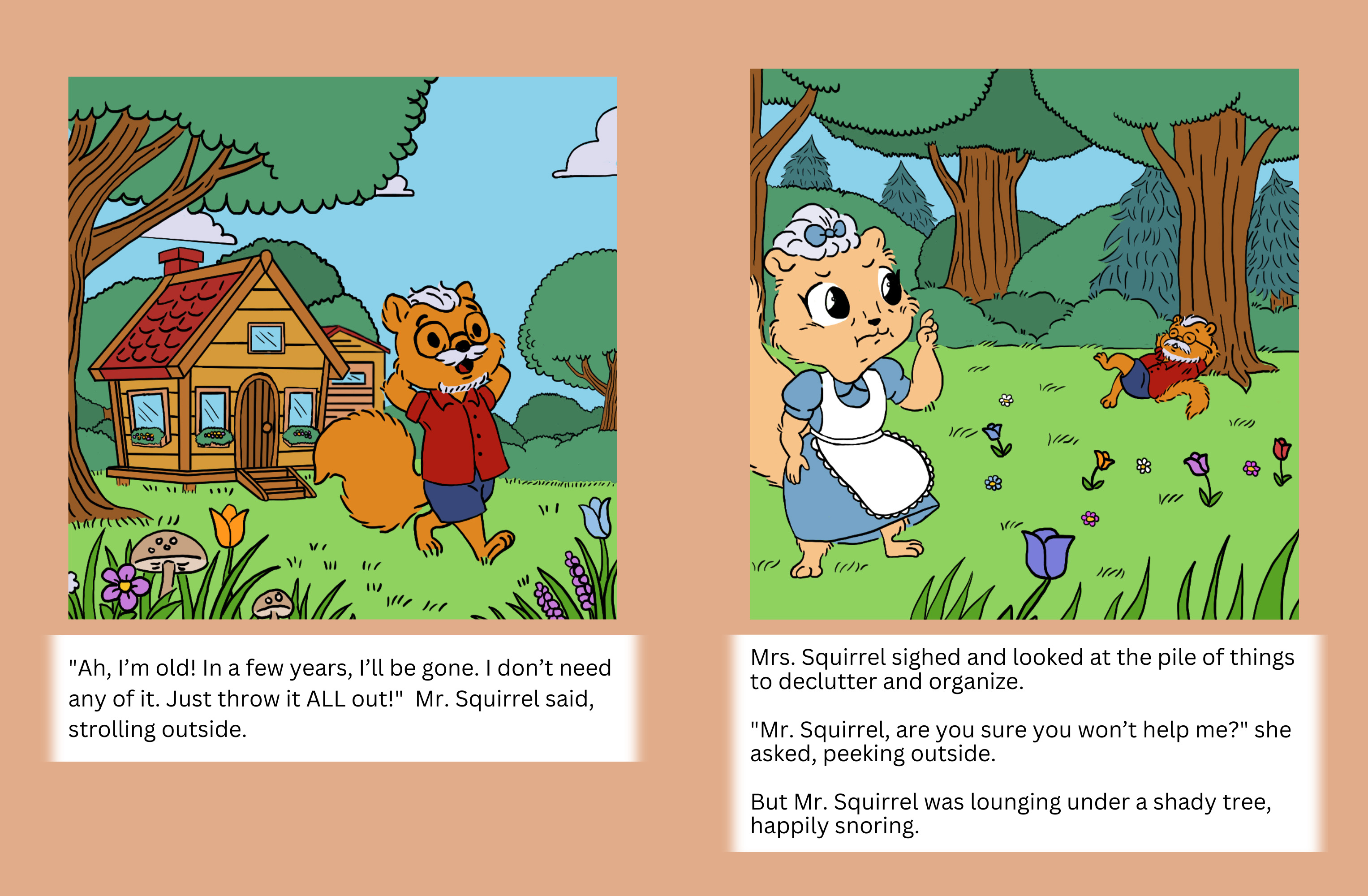 Mr. Squirrel's Spring Cleaning Lesson